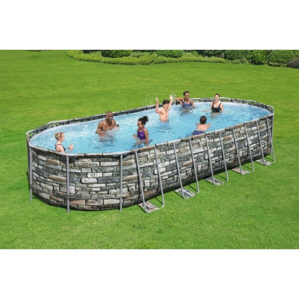 Coleman Power Steel 26’ x 12’ x 52” Oval Above Ground Pool Set - Image 3