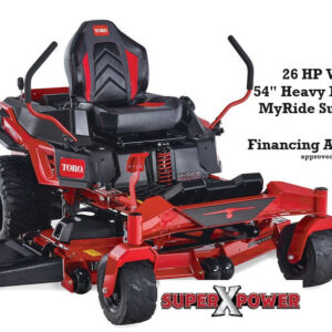 54″ TORO TITAN  with MYRide Suspension 26 HP Kohler