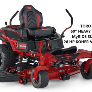 60″ TORO TITAN with MyRIDE Suspension & 26 HP V Twin Kohler