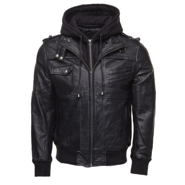 Daniel Clark – Iron Hawk Hooded Bomber Jacket - Image 3