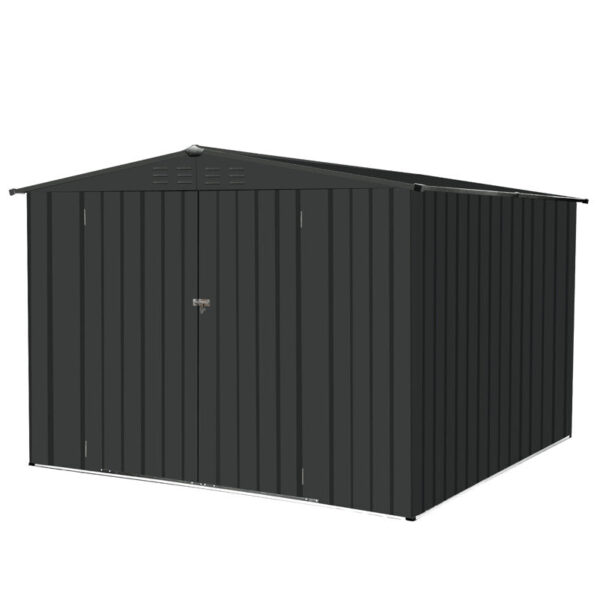 8.06 ft. W x 8.06 ft. D Metal Horizontal Storage Shed - Image 4
