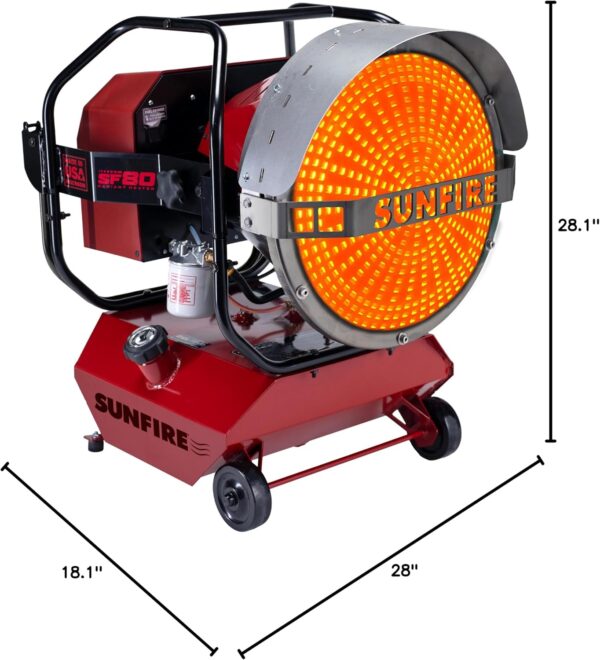 Sunfire 150 Ultimate Diesel Radiant Shop Heater - Image 15