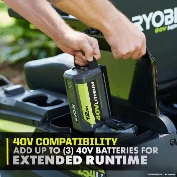 80V HP Brushless 42 In. Battery Electric Cordless Zero Turn Riding Mower (2) 80V Batteries (2) 40V Batteries and Charger - Image 13