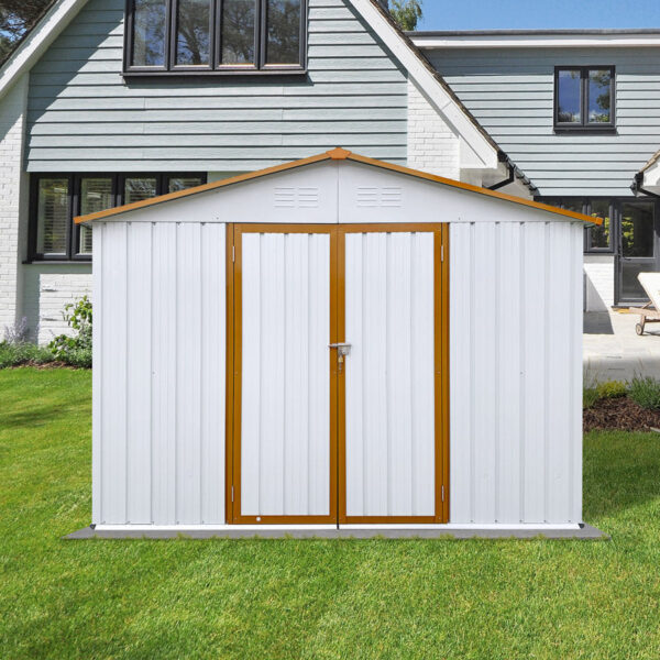 8 ft. W x 6 ft. D Stainless Steel Horizontal Storage Shed - Image 2
