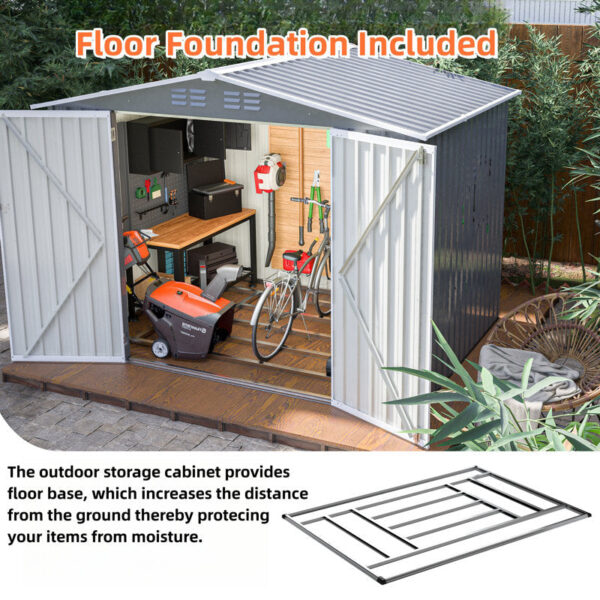 8 x 6 ft Outdoor Storage Shed - Image 4