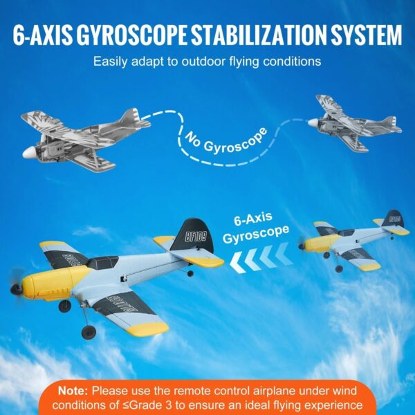 VEVOR RC Airplane Remote control WWII Fighter EPP Foam RC Plane Toy with 2.4 GHz Airplane Remote Control - Image 3