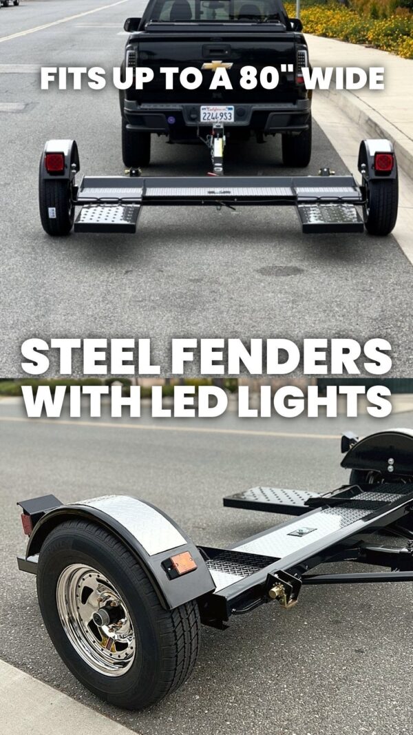 Premier Black & Chrome Tow Dolly - Image 5
