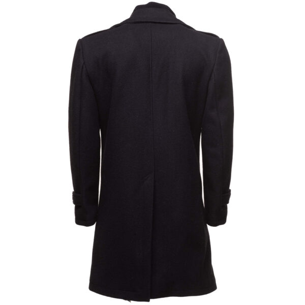 Black Wool 3/4 length trench coat - Image 8