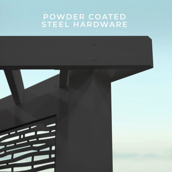 Glenview Modern Steel Cabana Pergola - Image 4