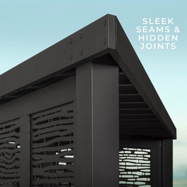 Glenview Modern Steel Cabana Pergola - Image 2
