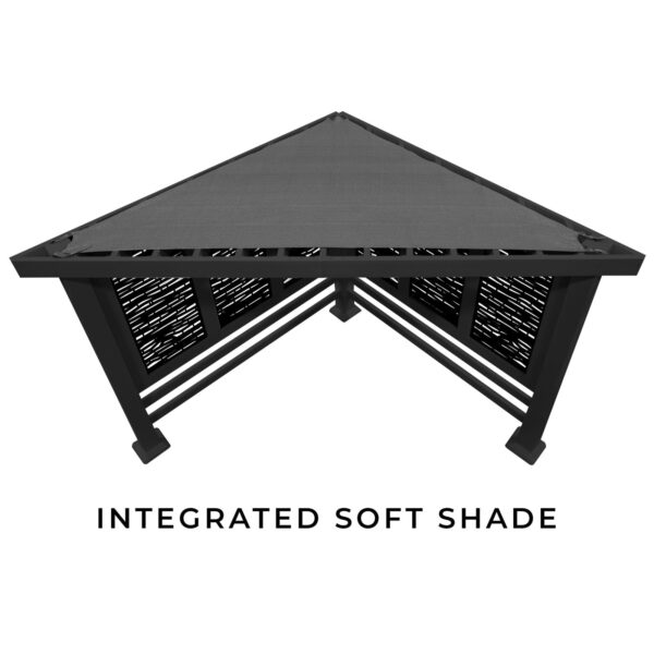 Glenview Modern Steel Cabana Pergola - Image 5
