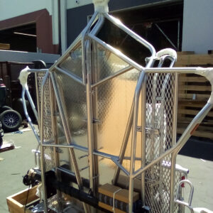 Factory Overstock in Boca Raton, FL (Pickup or Local Delivery) [CHROME COLOR]- Dual Ride-Up SRL Stand-Up Folding Motorcycle Trailer