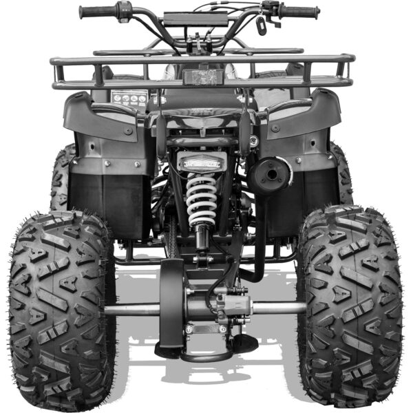 MotoTec Bull 125cc 4-Stroke Kids Gas ATV Black - Image 2