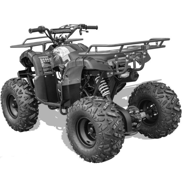 MotoTec Bull 125cc 4-Stroke Kids Gas ATV Black - Image 8
