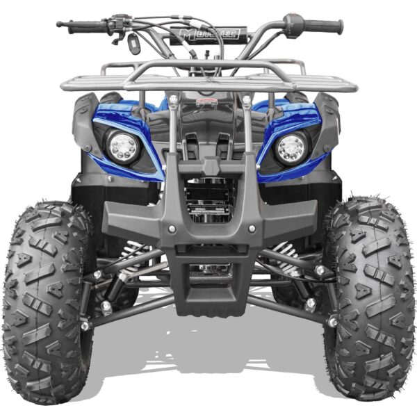MotoTec Bull 125cc 4-Stroke Kids Gas ATV - Blue - Image 11
