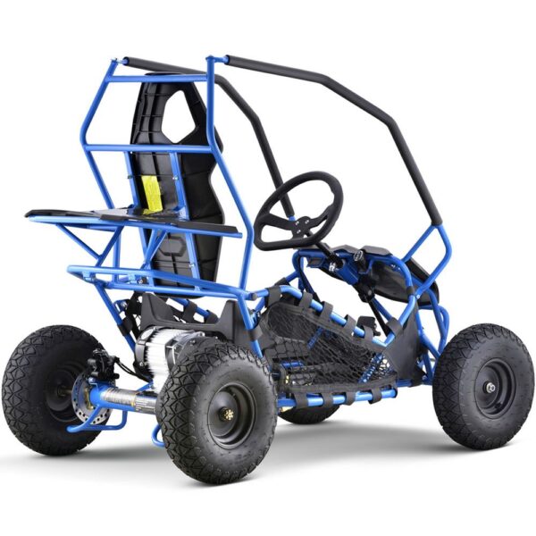 MotoTec Maverick Go Kart 36v 1000w - Blue - Image 2