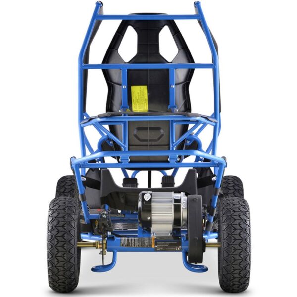 MotoTec Maverick Go Kart 36v 1000w - Blue - Image 3