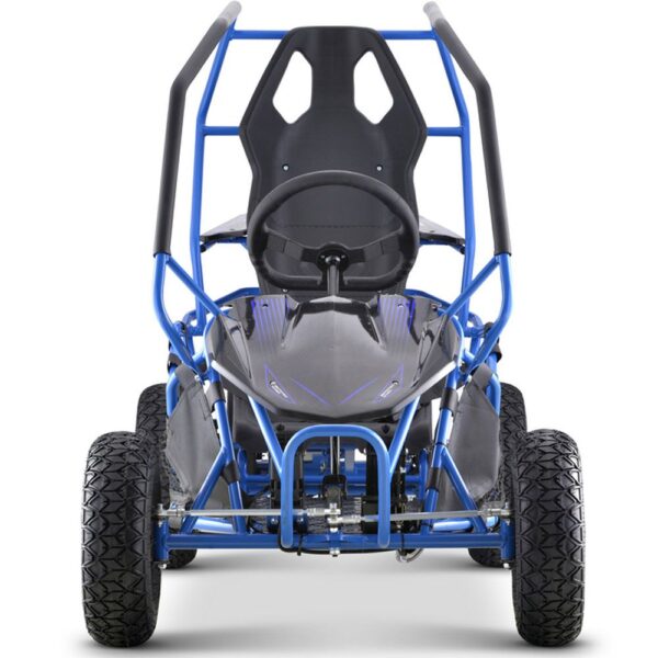 MotoTec Maverick Go Kart 36v 1000w - Blue - Image 4