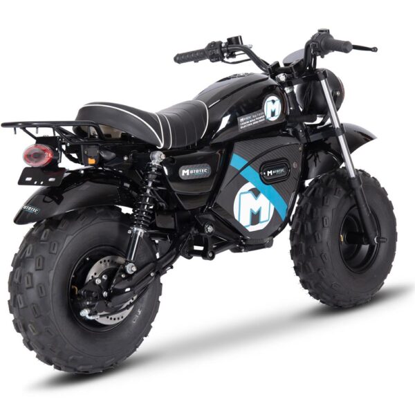 MotoTec 60v 1500w Electric Powered Mini Bike Lithium Black - Image 2
