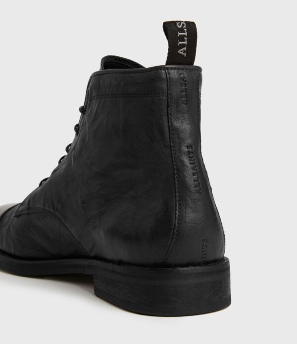 Harland black leather boots for men - Image 4