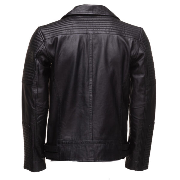 Micheals Biker style leather jacket with Snap buttons closure - Image 2