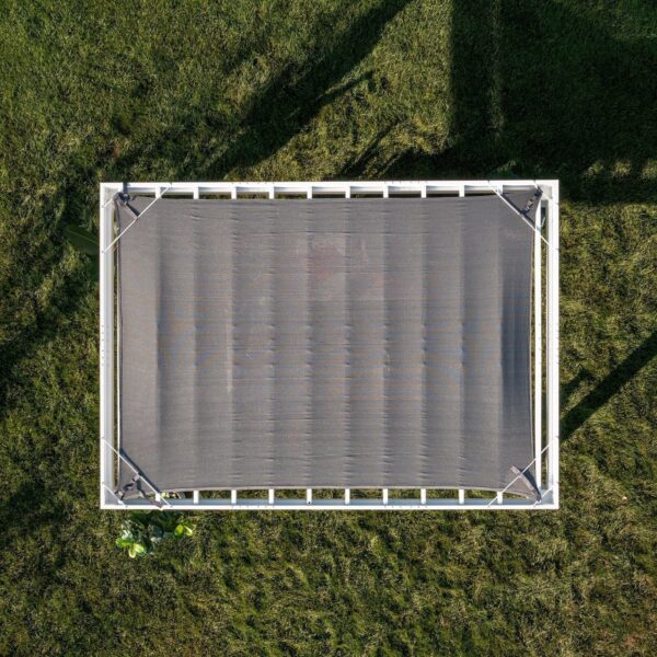 14×10 Windham Modern Steel Pergola With Sail Shade Soft Canopy - Image 17