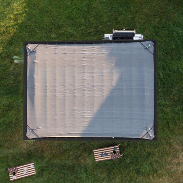 16×12 Trenton Modern Steel Pergola With Sail Shade Soft Canopy - Image 15