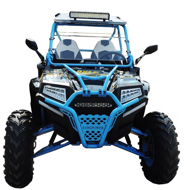 400cc GVX Gas Golf Cart UTV 4x4 With Rear Flip Seat Street Legal Light Package All Wheel Drive - BLACK - Image 5