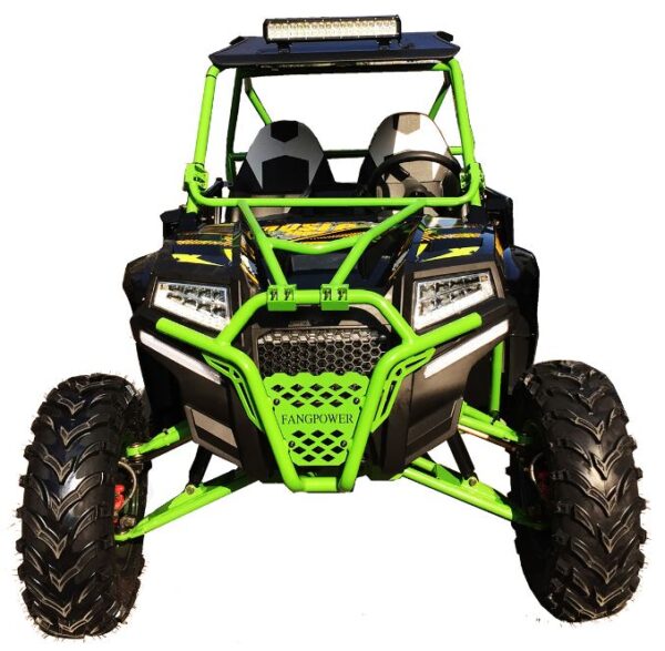 400cc GVX Gas Golf Cart UTV 4x4 With Rear Flip Seat Street Legal Light Package All Wheel Drive - BLACK - Image 6