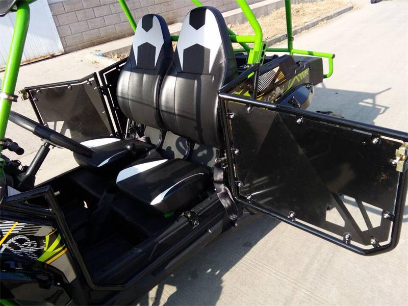 400cc GVX Gas Golf Cart UTV 4x4 With Rear Flip Seat Street Legal Light Package All Wheel Drive - BLACK - Image 16