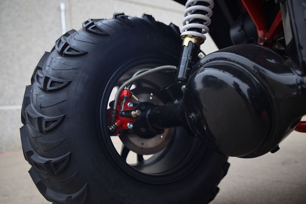 400cc GVX Gas Golf Cart UTV 4x4 With Rear Flip Seat Street Legal Light Package All Wheel Drive - BLACK - Image 17