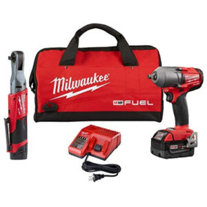 Milwaukee M12 Fuel 3/8″ Ratchet & M18 Fuel 1/2″ Midtorque Kit 2591-22