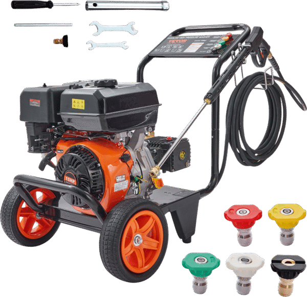 Vevor 4400 PSI Gas Pressure Washer 4.0 GPM with Copper Pump and 5 Quick Connect Nozzles New