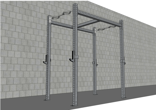 Kit TGrip Commercial 4′ Wide Rig – 3×3 Steel – Functional Multi-Grip Pull-Up – Sandwich Style J-Hooks