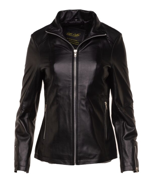 Jude’s black leather jacket - Image 4
