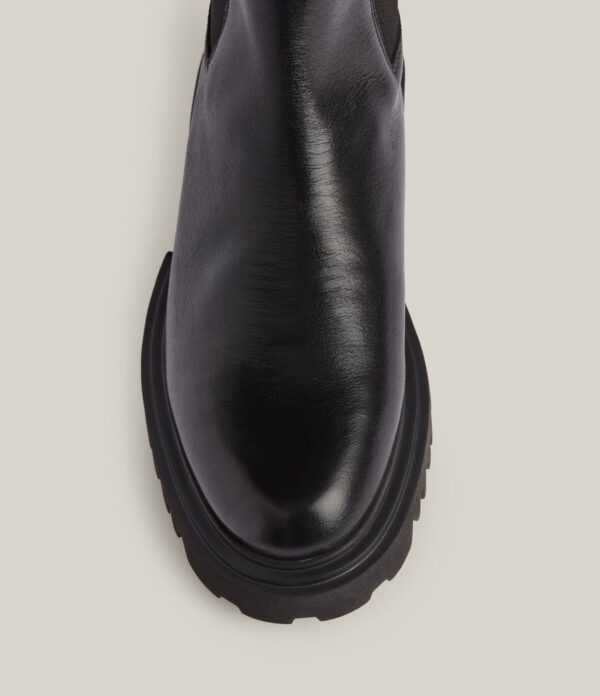 Hallie black leather boots for women - Image 2