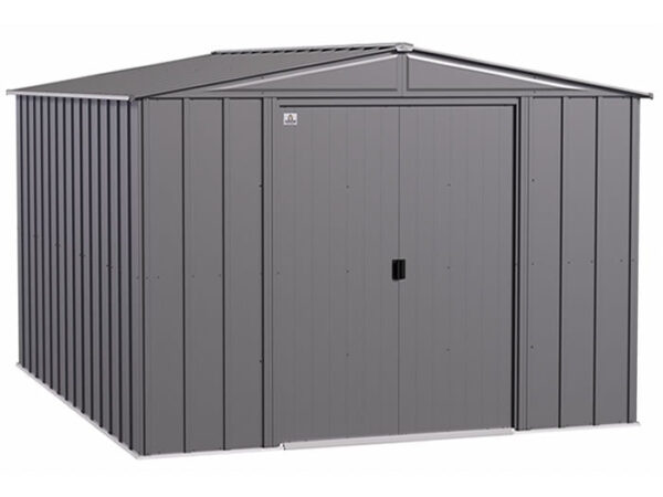 Arrow 10×12 Classic Steel Storage Shed Kit – Charcoal