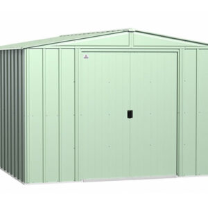 Arrow 10×12 Classic Steel Storage Shed Kit – Sage Green