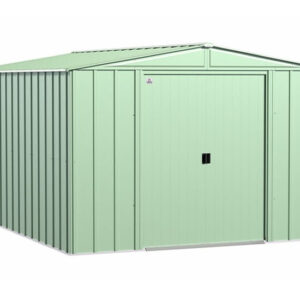 Arrow 10×14 Classic Steel Storage Shed Kit – Sage Green