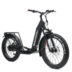 Bakcou Grizzly Electric Scooter 48V 21Ah 1000W Rear Hub Motor Full Suspension All-Terrain Fat Tires