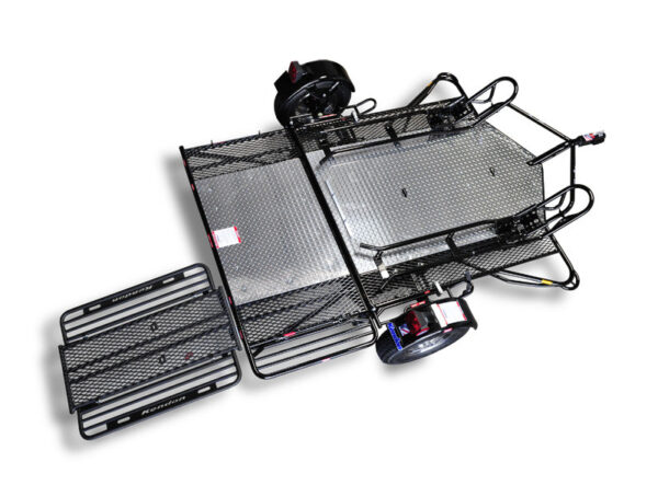 Dual Ride-Up SRL Folding Motorcycle Trailer - Image 10