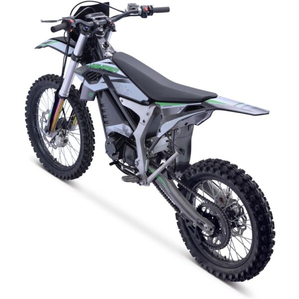MotoTec Venom 72v 12000w Electric Dirt Bike White - Image 2