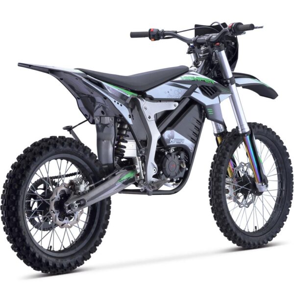 MotoTec Venom 72v 12000w Electric Dirt Bike White - Image 3