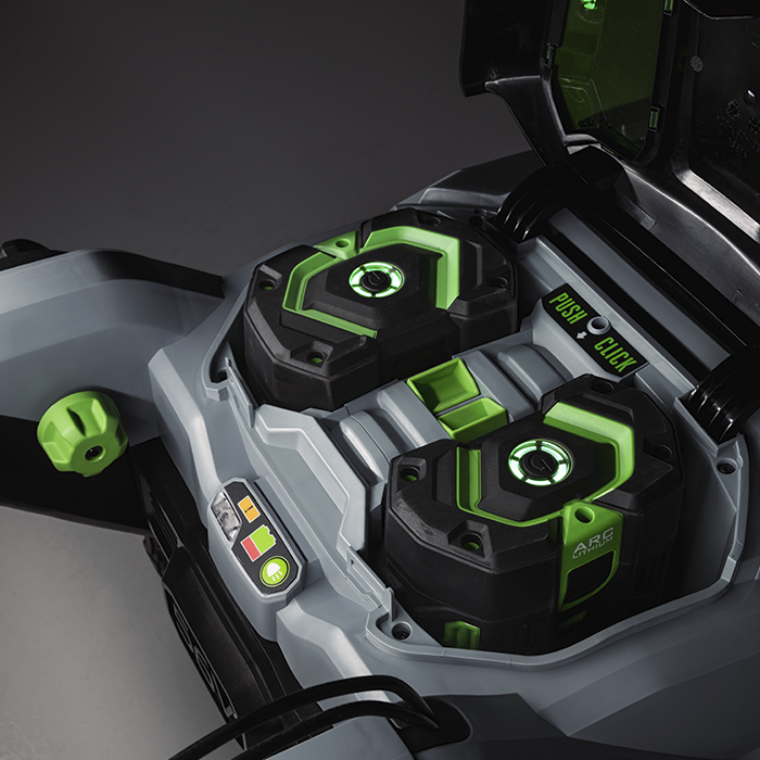 Powered by 2 (5.0 Ah) ARC Lithium™ Batteries