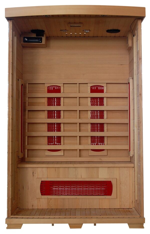 HeatWave Coronado 2-Person Hemlock Infrared Sauna with 5 Ceramic Heaters - Image 13